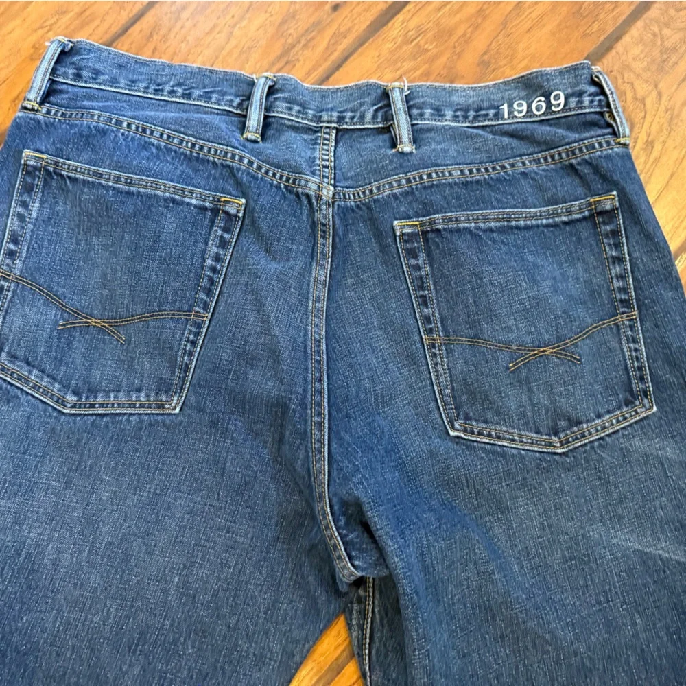 Gap Jeans men’s 38x30 blue Relaxed Straight Ringspun baggy cotton Y2K 1969 Vtg